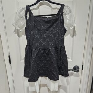 ⚡ 2/$5 - Black and White Bow Dress